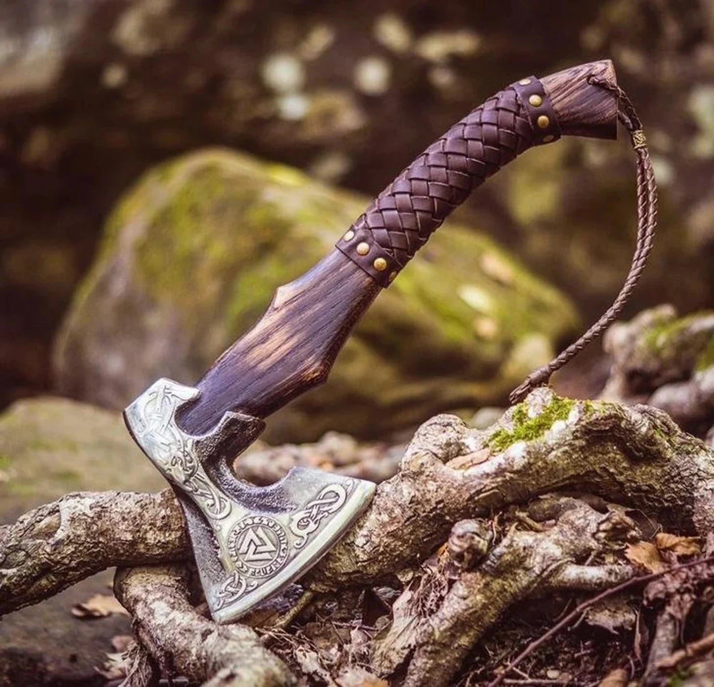 Valknut Viking Axe